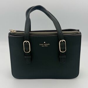 Kate Spade NY Connie Small Triple Gusset Satchel Spruce Green Gold Hardware